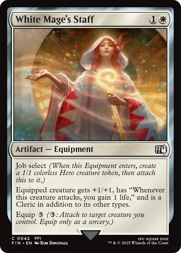 White Mage's Staff - Common Artifact — Equipment card from Final Fantasy