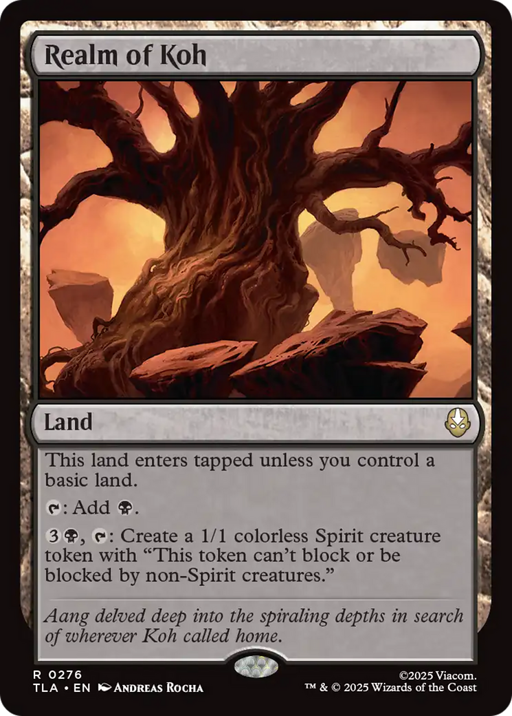 Realm of Koh - Land used in Mono-Black main decks