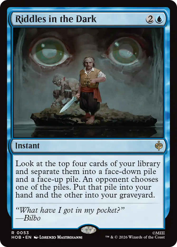 Riddles in the Dark - Rare Instant card from The Hobbit