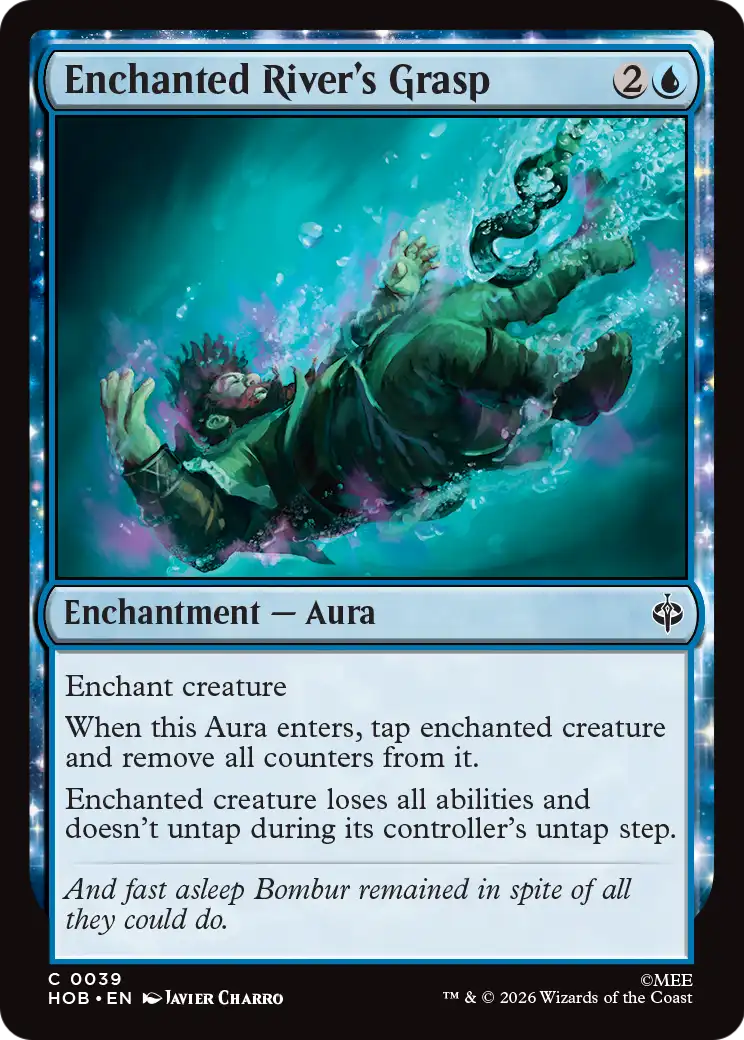 Enchanted River's Grasp - Common Enchantment — Aura card from The Hobbit