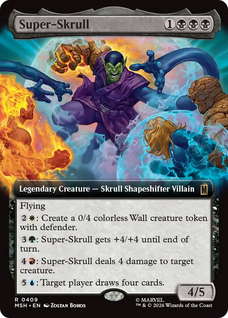 Super-Skrull - Rare Legendary Creature — Skrull Shapeshifter Villain card from Marvel Super Heroes