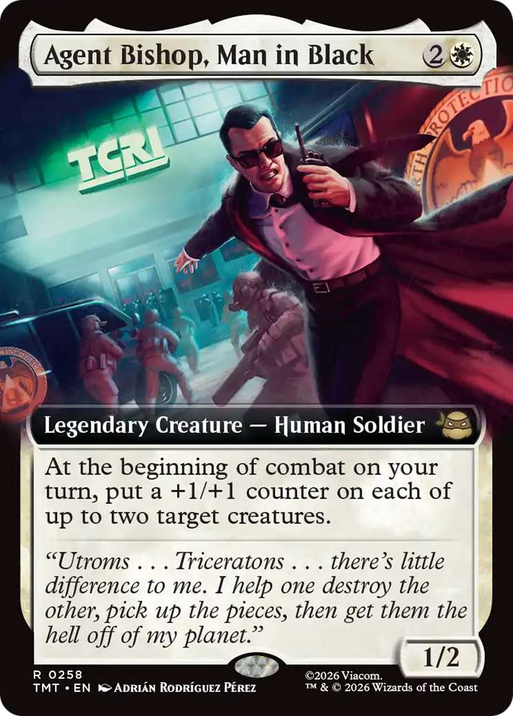 Agent Bishop, Man in Black - Legendary Creature — Human Soldier used in Selesnya main decks