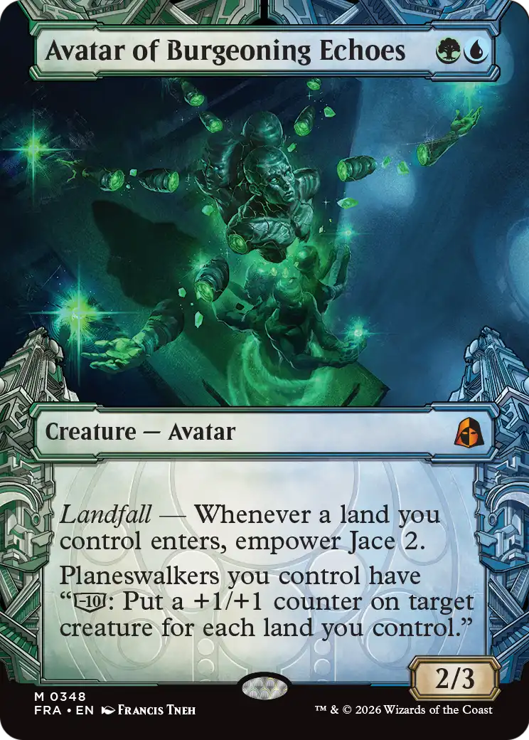 Avatar of Burgeoning Echoes - Mythic Creature — Avatar card from Reality Fracture