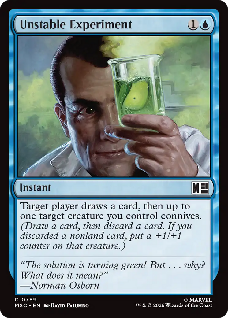 Unstable Experiment - Common Instant card from Marvel Super Heroes Commander