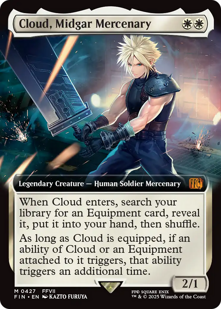 Cloud, Midgar Mercenary - Mythic Legendary Creature — Human Soldier Mercenary card from Final Fantasy