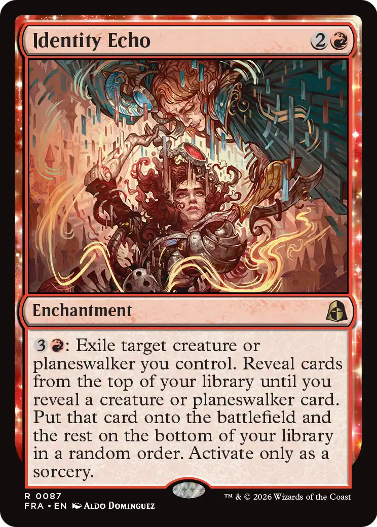 Identity Echo - Rare Enchantment card from Reality Fracture