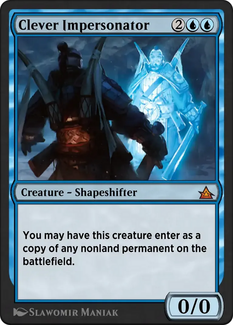 Clever Impersonator - Mythic Creature — Shapeshifter card from Through the Omenpaths Bonus Sheet