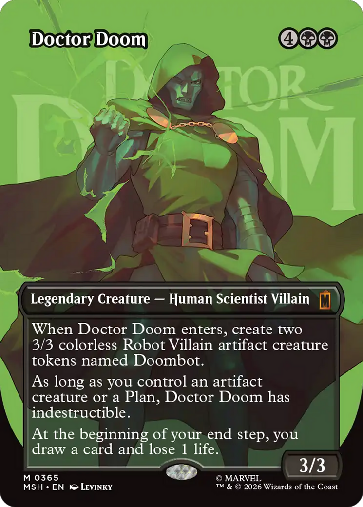 Doctor Doom - Mythic Legendary Creature — Human Scientist Villain card from Marvel Super Heroes