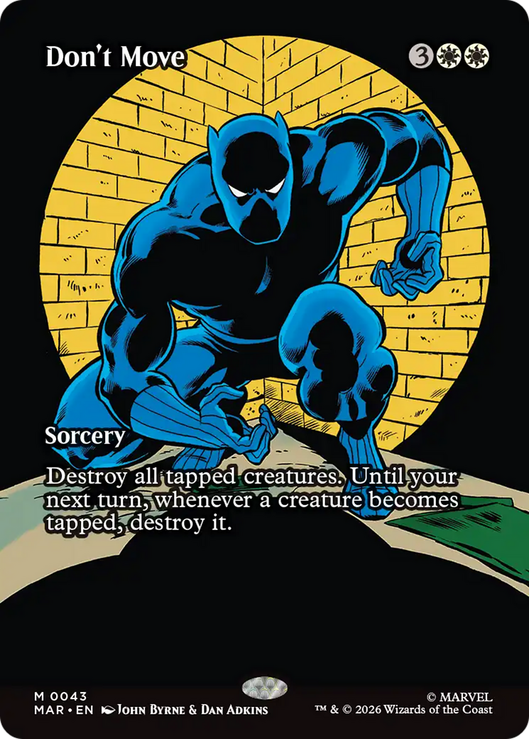 Don't Move - Mythic Sorcery card from Marvel Universe