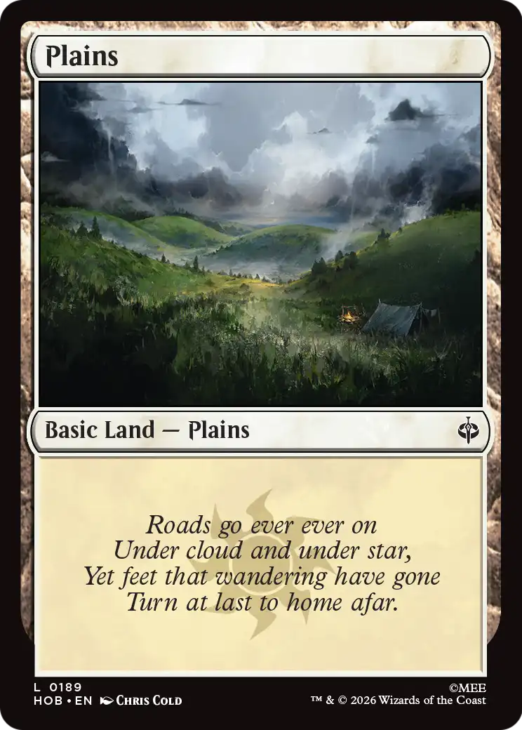 Plains - Common Basic Land — Plains card from The Hobbit