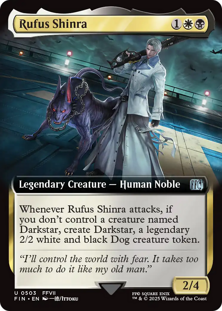 Rufus Shinra - Uncommon Legendary Creature — Human Noble card from Final Fantasy