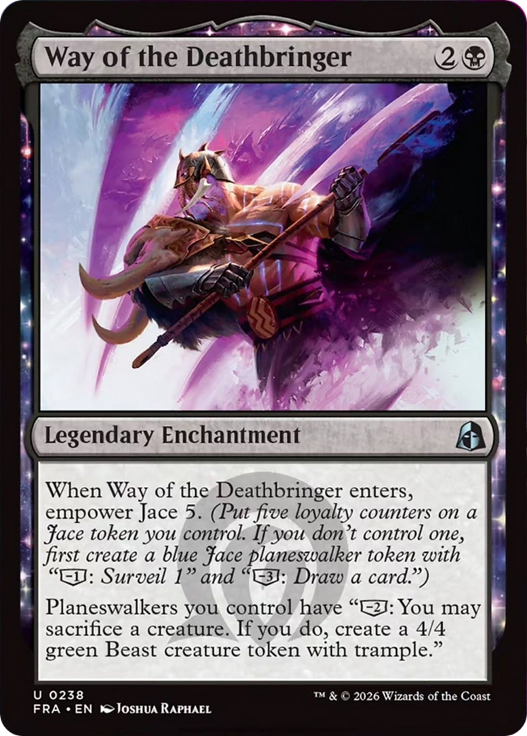 Way of the Deathbringer - Uncommon Legendary Enchantment card from Reality Fracture