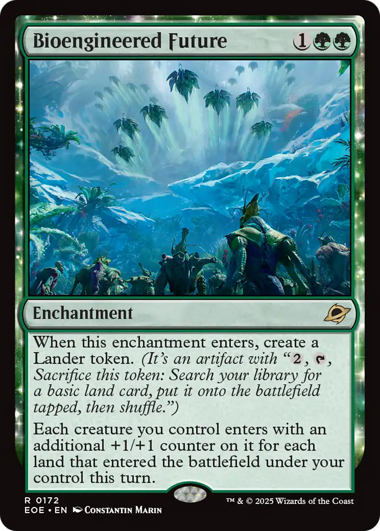 Bioengineered Future - Rare Enchantment card from Edge of Eternities
