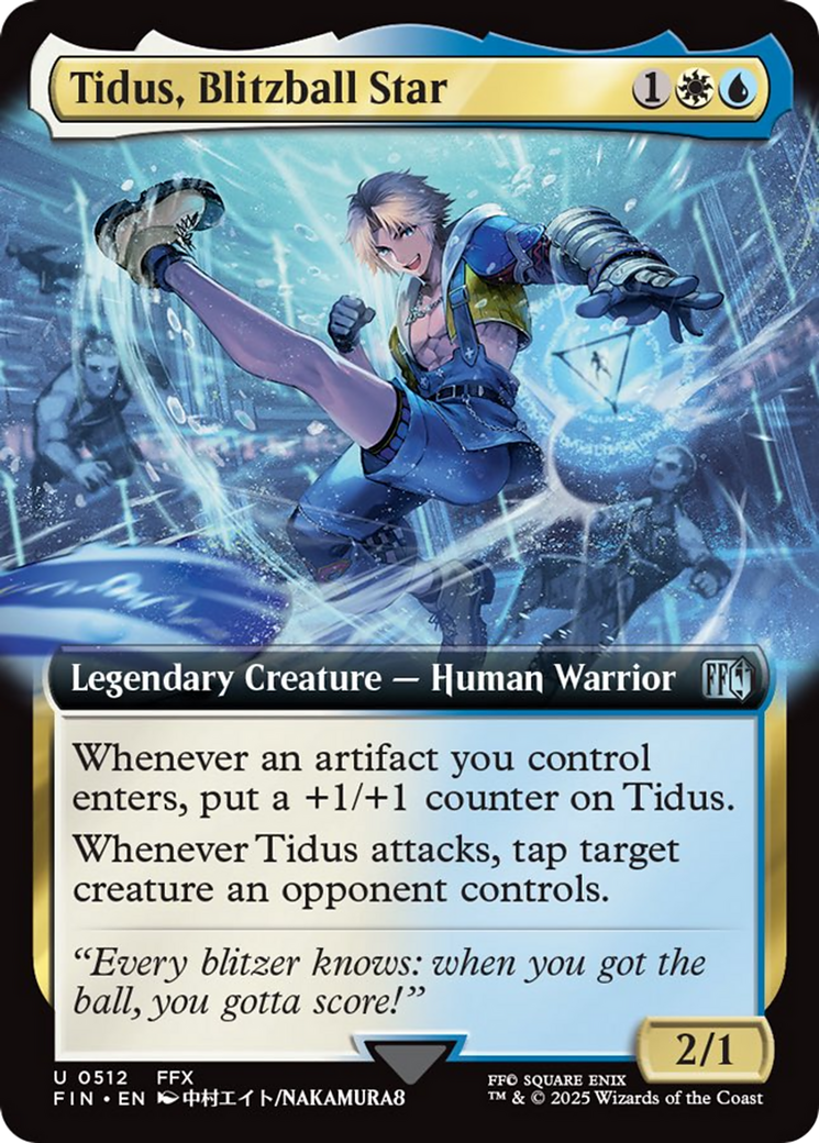 Tidus, Blitzball Star - Uncommon Legendary Creature — Human Warrior card from Final Fantasy