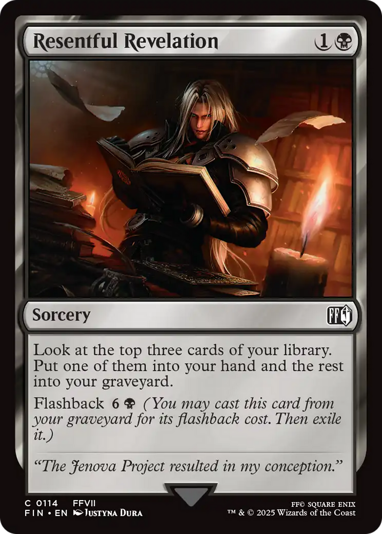 Resentful Revelation - Common Sorcery card from Final Fantasy