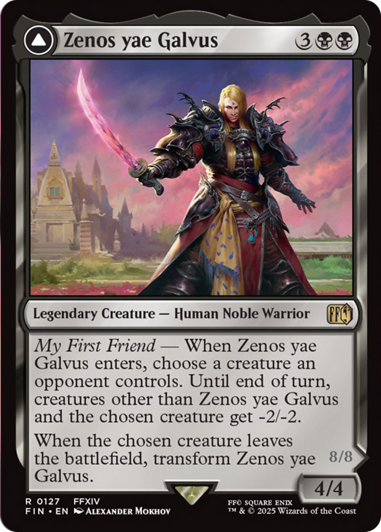 Zenos yae Galvus // Shinryu, Transcendent Rival - Rare Legendary Creature — Dragon card from Final Fantasy