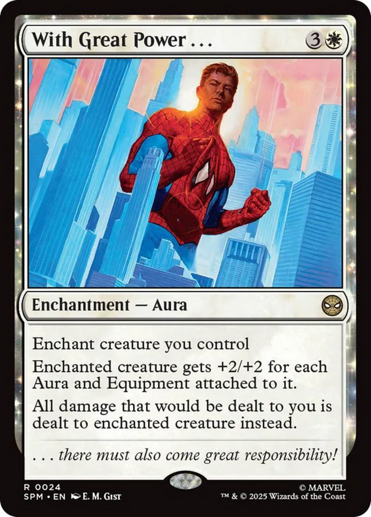 With Great Power... - Rare Enchantment — Aura card from Marvel's Spider-Man