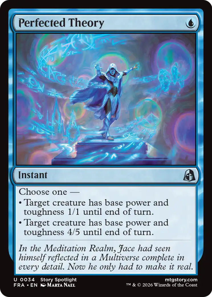 Perfected Theory - Uncommon Instant card from Reality Fracture