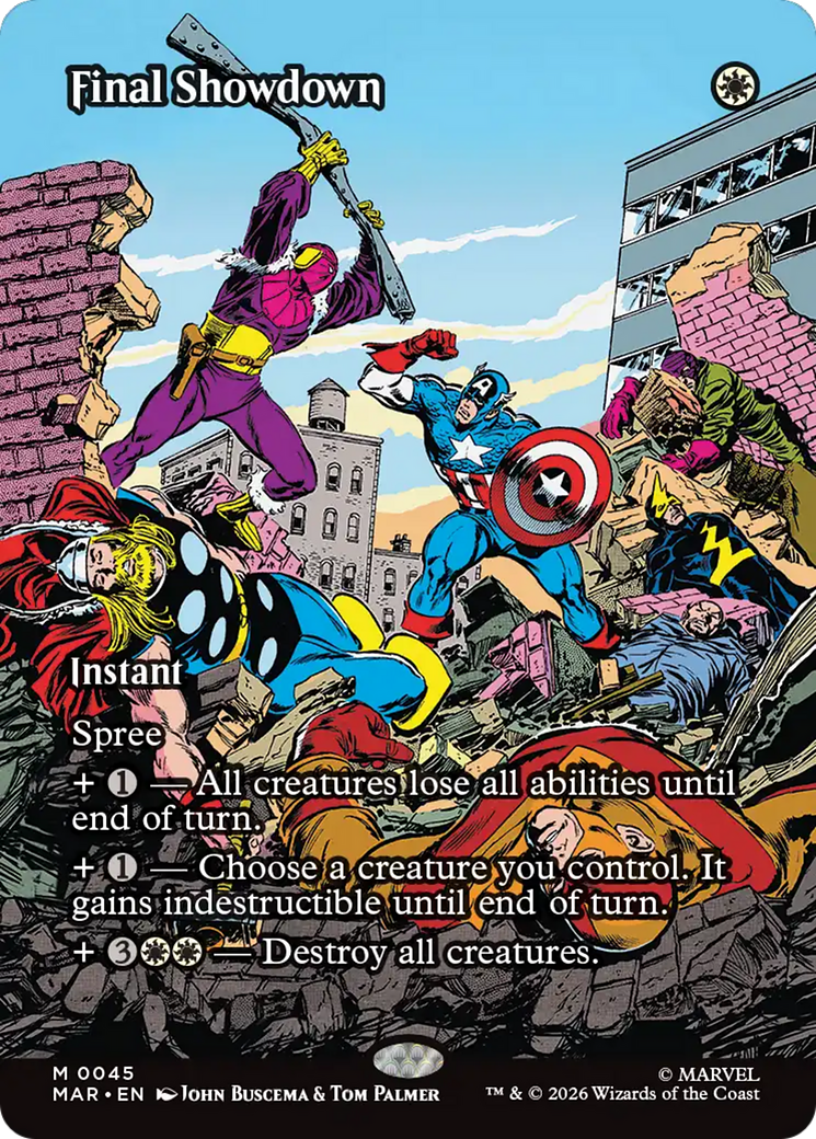 Final Showdown - Mythic Instant card from Marvel Universe