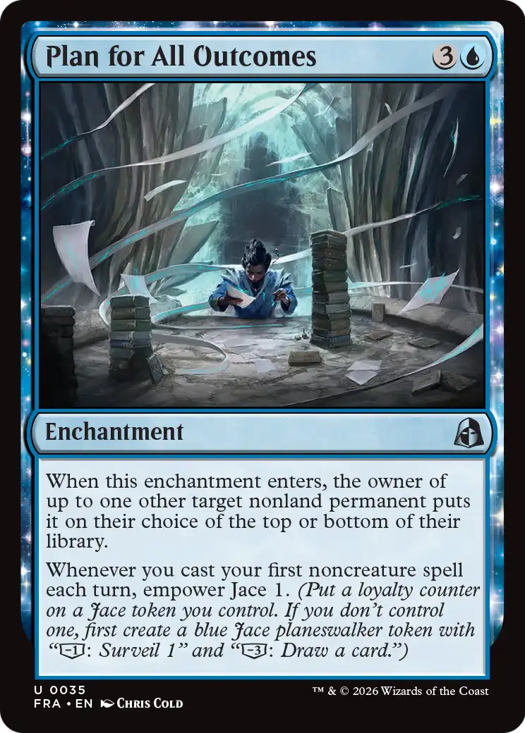 Plan for All Outcomes - Uncommon Enchantment card from Reality Fracture
