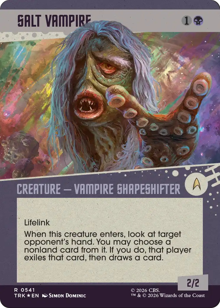 Salt Vampire - Rare Creature — Vampire Shapeshifter card from Star Trek