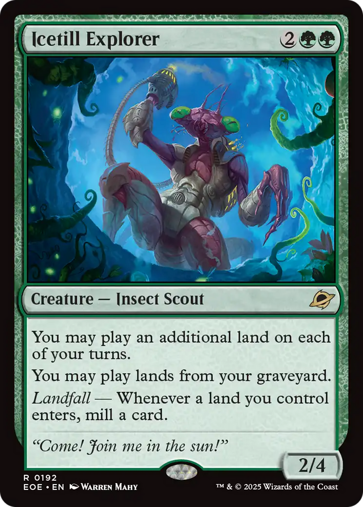 Icetill Explorer - Rare Creature — Insect Scout card from Edge of Eternities