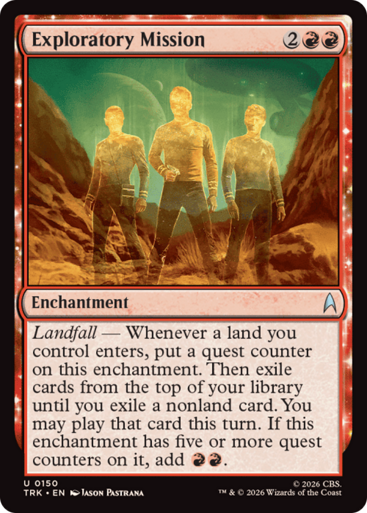 Exploratory Mission - Uncommon Enchantment card from Star Trek
