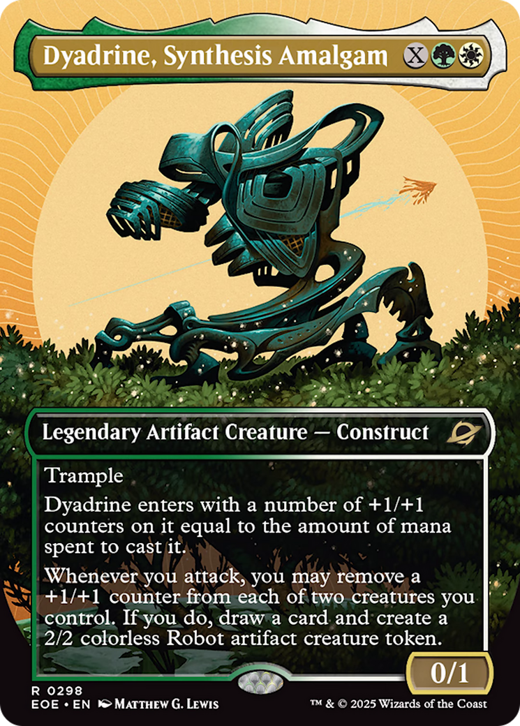 Dyadrine, Synthesis Amalgam - Rare Legendary Artifact Creature — Construct card from Edge of Eternities