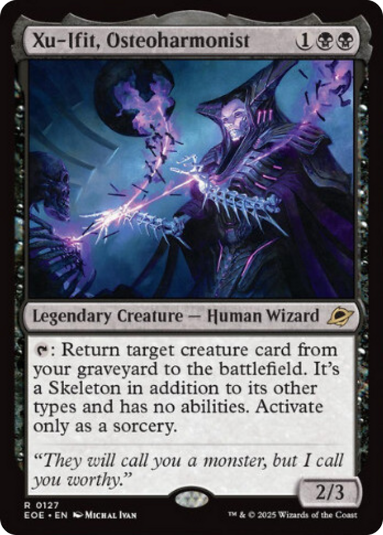Xu-Ifit, Osteoharmonist - Rare Legendary Creature — Human Wizard card from Edge of Eternities