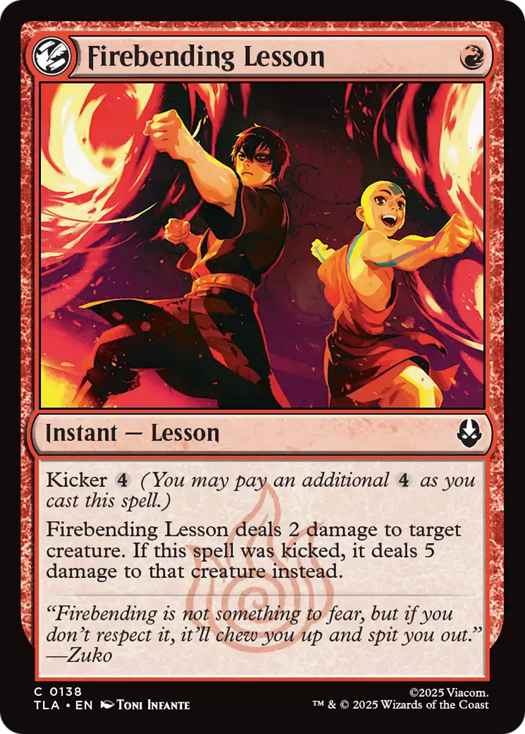 Firebending Lesson - Instant — Lesson used in Izzet main decks