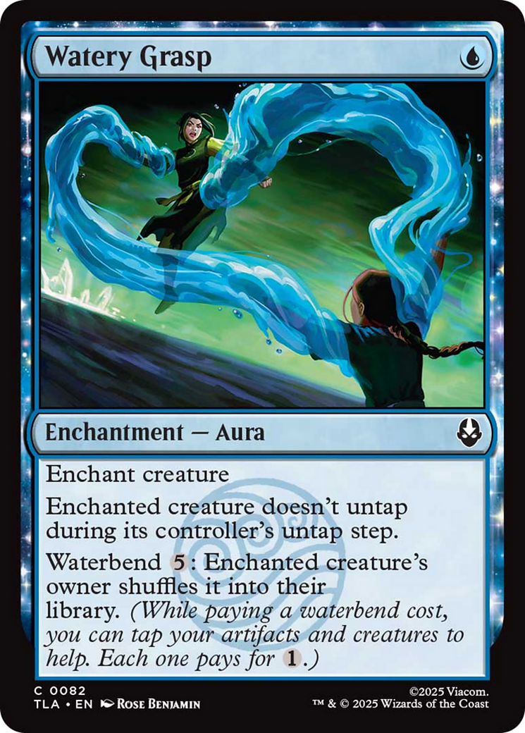Watery Grasp - Common Enchantment — Aura card from Avatar: The Last Airbender