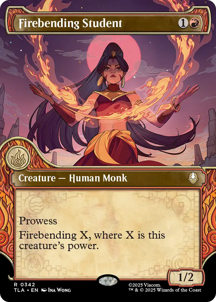 Firebending Student - Rare Creature — Human Monk card from Avatar: The Last Airbender
