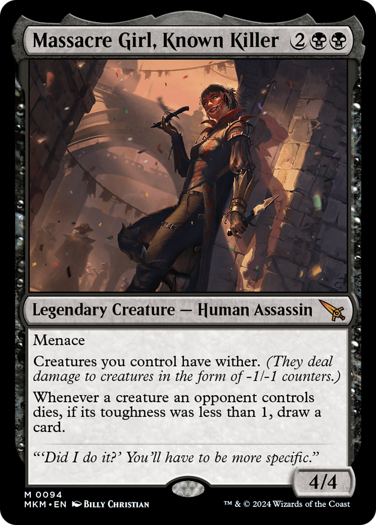 Image of card Massacre Girl, Known Killer