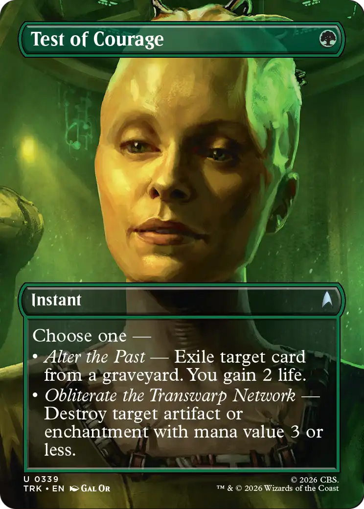Test of Courage - Uncommon Instant card from Star Trek
