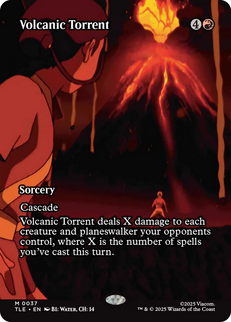 Volcanic Torrent - Mythic Sorcery card from Avatar: The Last Airbender Eternal