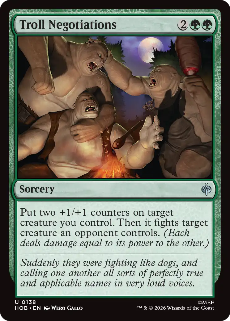 Troll Negotiations - Uncommon Sorcery card from The Hobbit