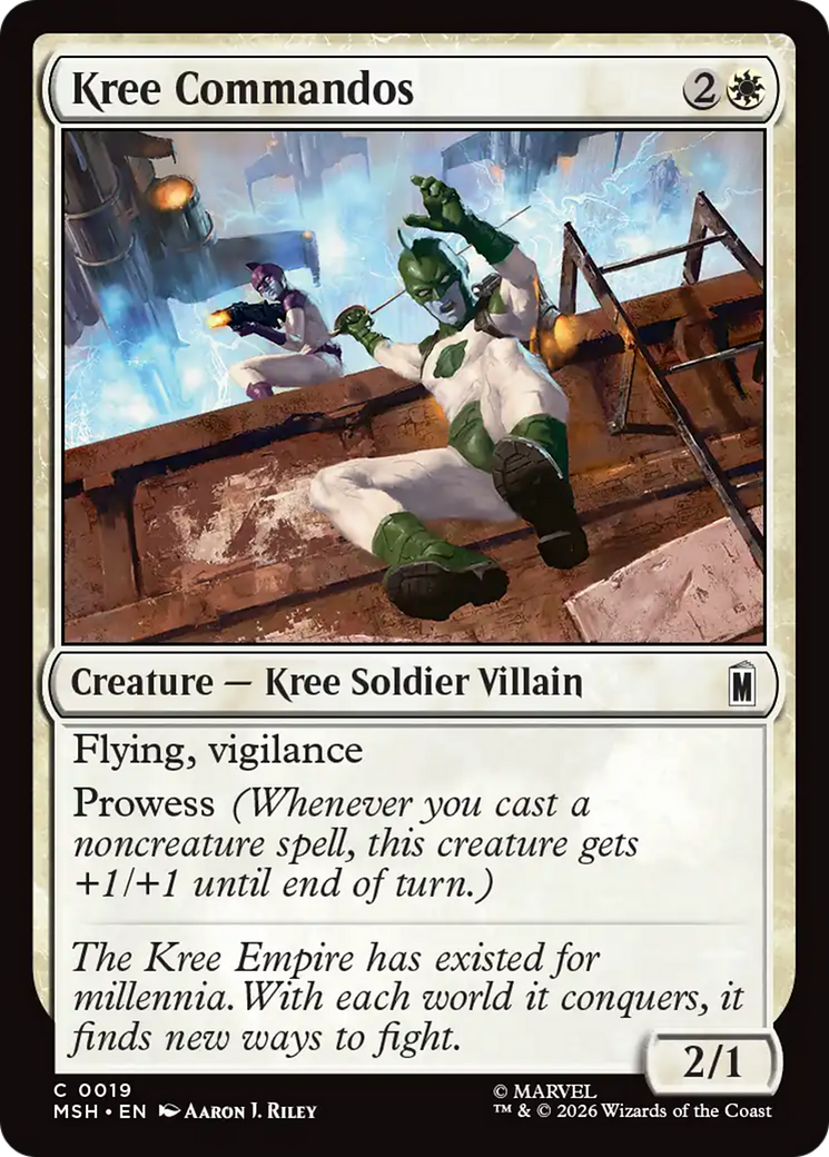 Kree Commandos - Common Creature — Kree Soldier Villain card from Marvel Super Heroes