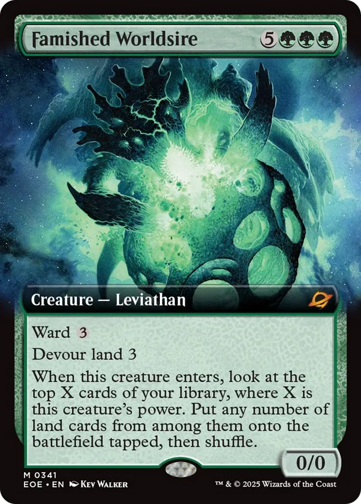 Famished Worldsire - Mythic Creature — Leviathan card from Edge of Eternities