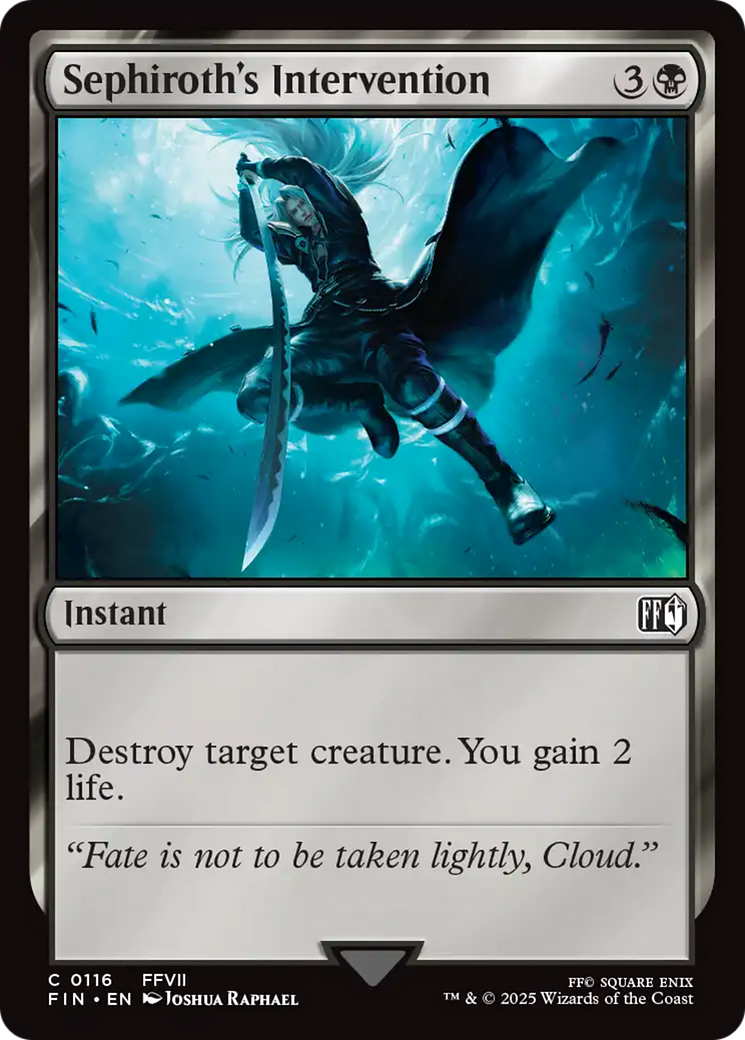 Sephiroth's Intervention - Common Instant card from Final Fantasy