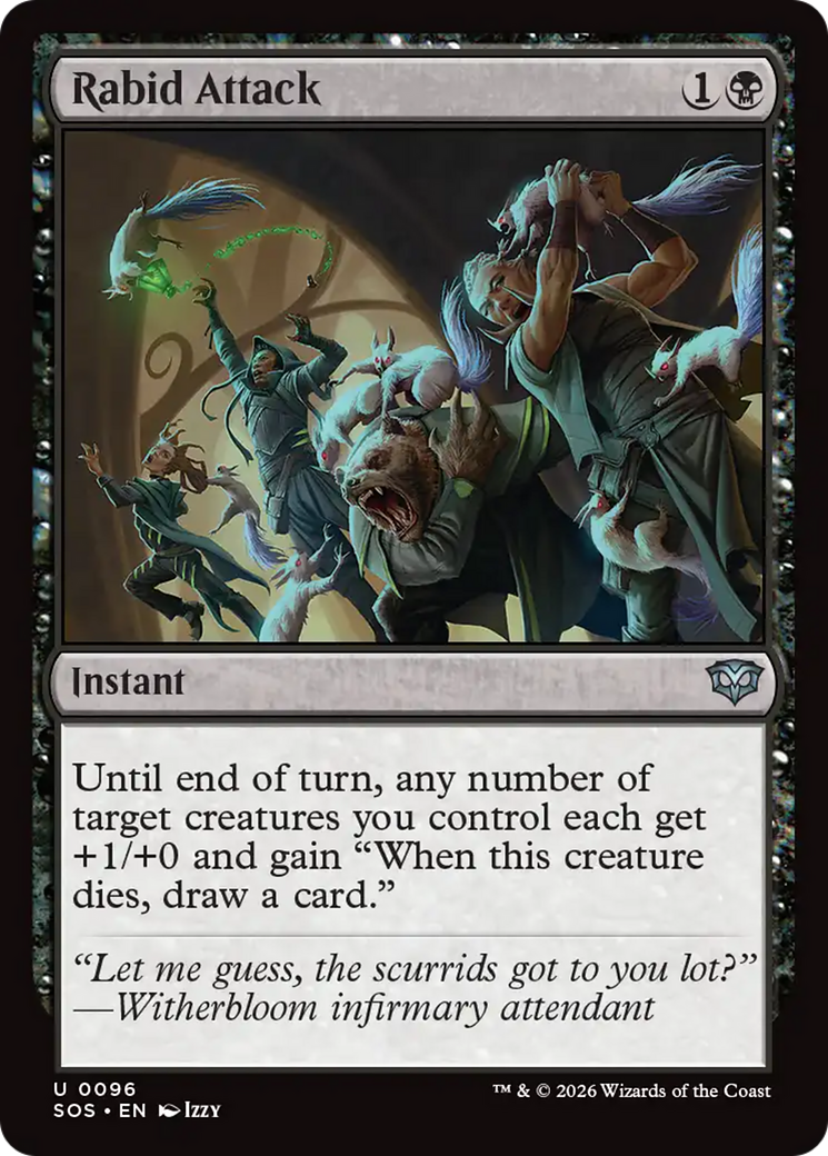 Rabid Attack - Uncommon Instant card from Secrets of Strixhaven