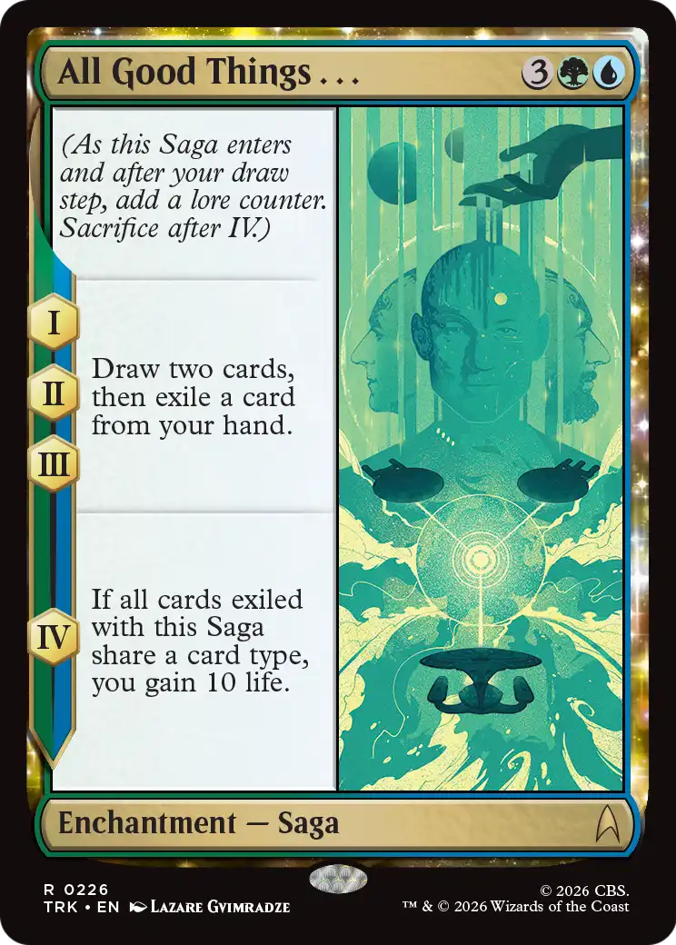 All Good Things... - Rare Enchantment — Saga card from Star Trek