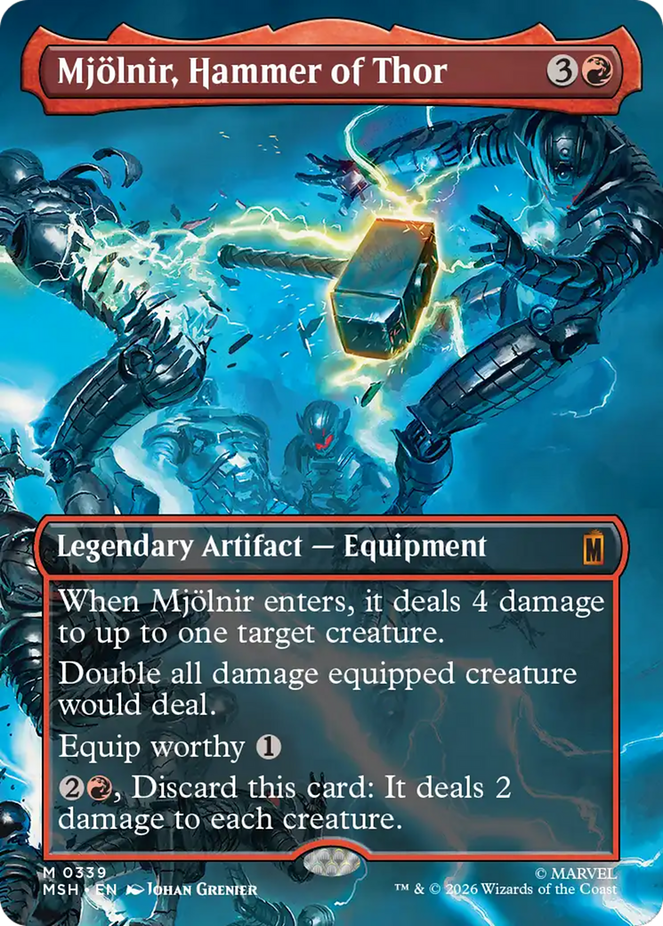 Mjölnir, Hammer of Thor - Mythic Legendary Artifact — Equipment card from Marvel Super Heroes