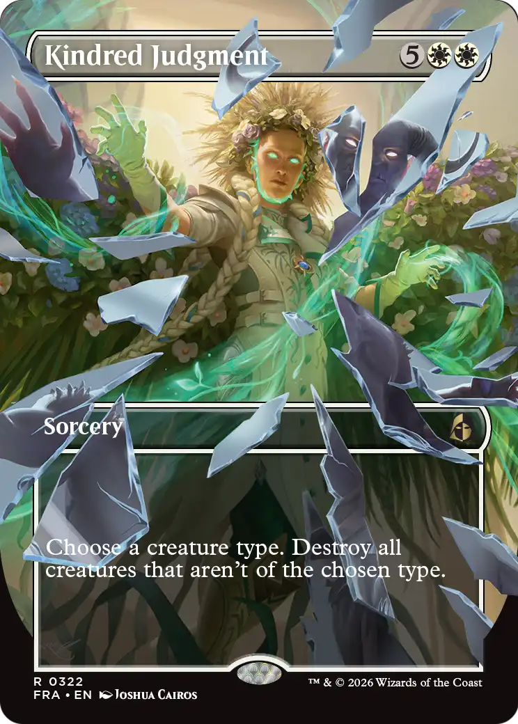 Kindred Judgment - Rare Sorcery card from Reality Fracture