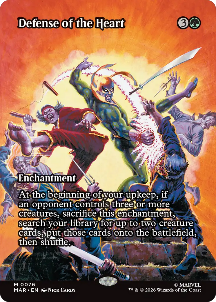 Defense of the Heart - Mythic Enchantment card from Marvel Universe