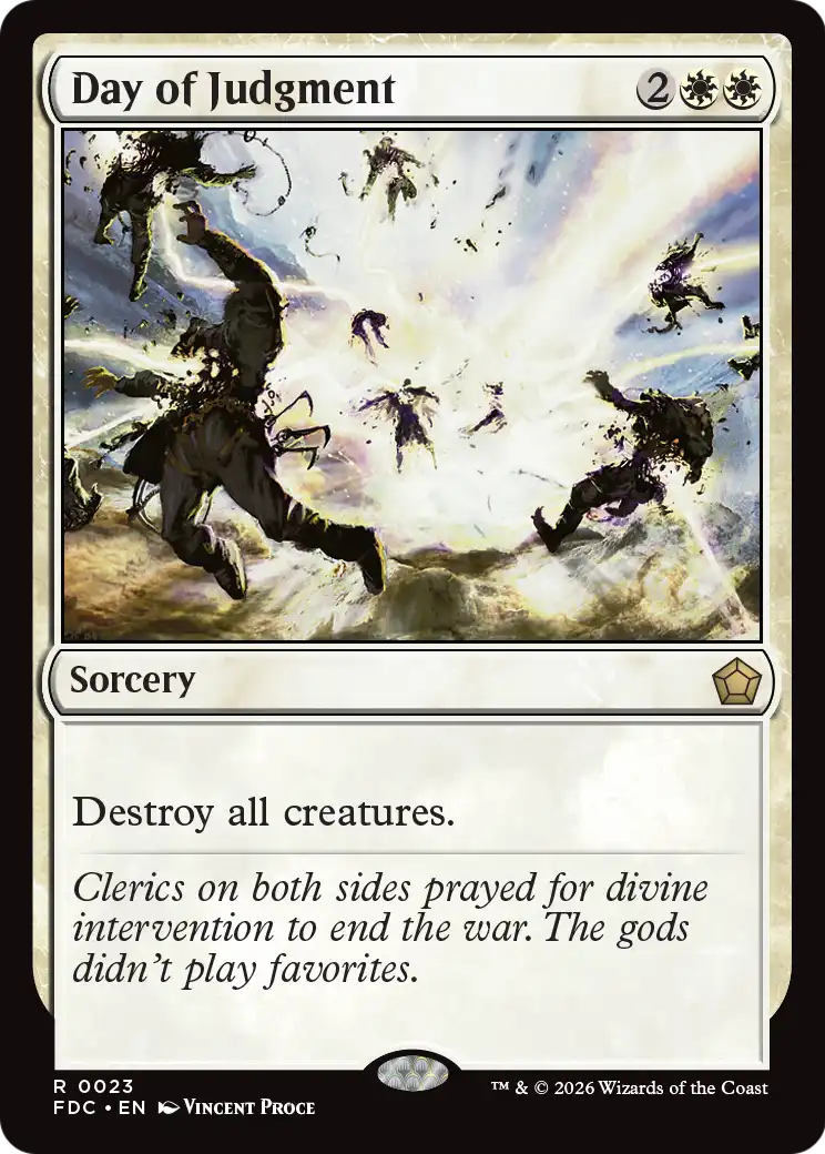 Day of Judgment - Rare Sorcery card from Foundations Commander