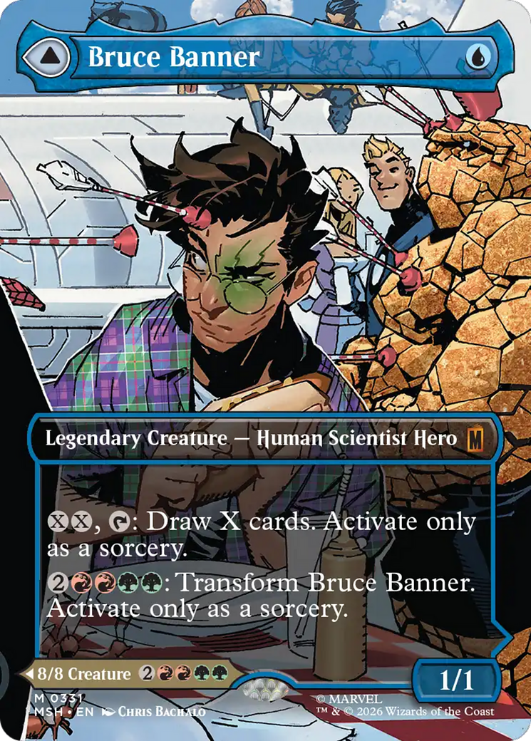 Bruce Banner // The Incredible Hulk - Mythic Legendary Creature — Gamma Berserker Hero card from Marvel Super Heroes