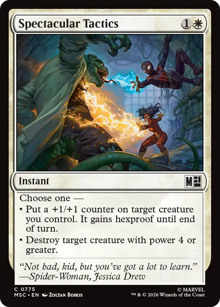 Spectacular Tactics - Common Instant card from Marvel Super Heroes Commander