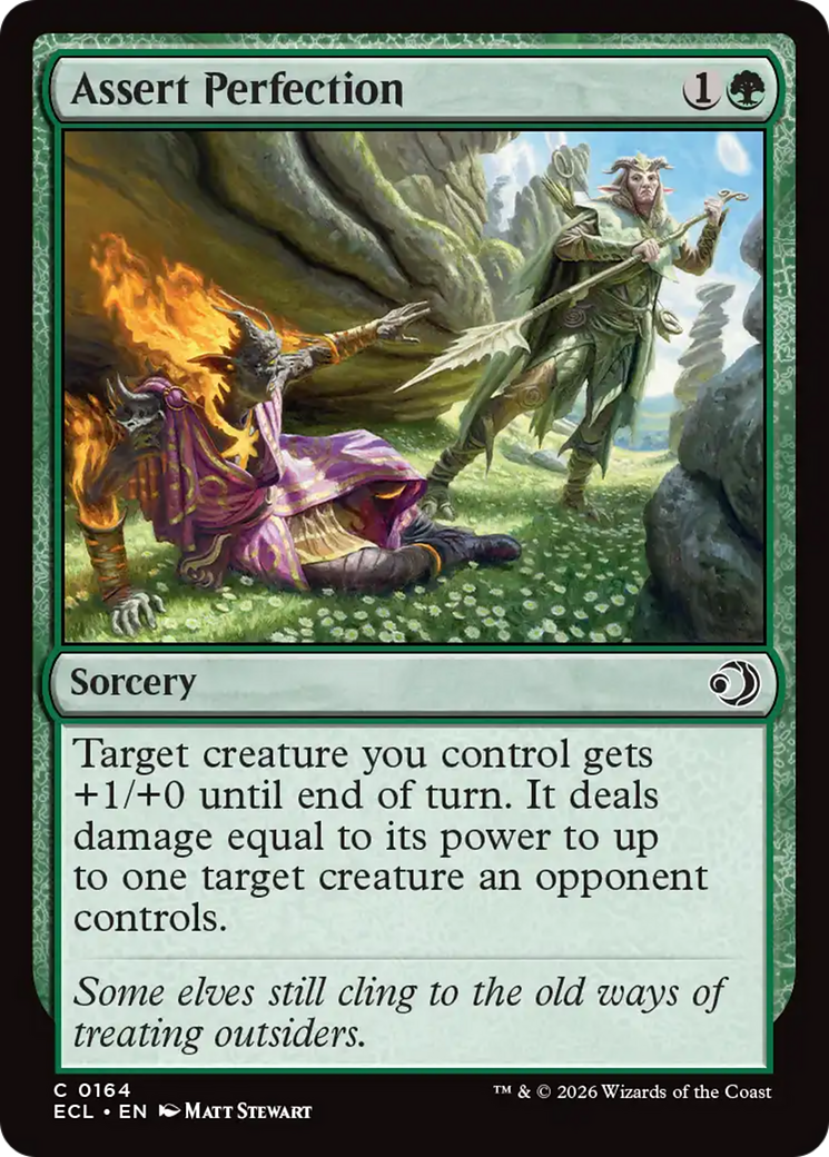 Assert Perfection - Common Sorcery card from Lorwyn Eclipsed