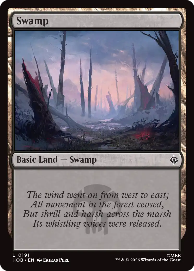Swamp - Common Basic Land — Swamp card from The Hobbit