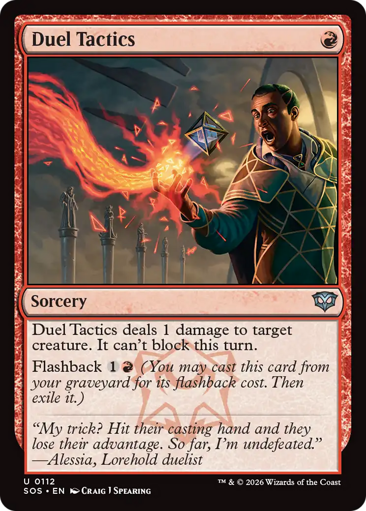 Duel Tactics - Uncommon Sorcery card from Secrets of Strixhaven